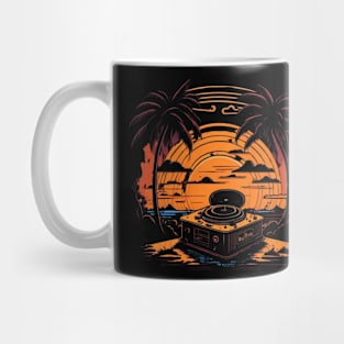 sunset with classic music Mug